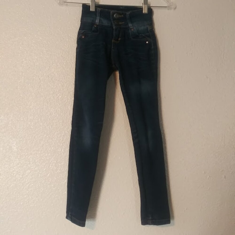 Jimenita girl's size 10 dark wash jeans